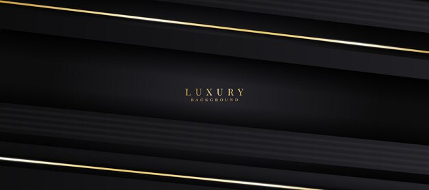 Banner premium de lujo de ilustración de vector de fondo de lujo elegante