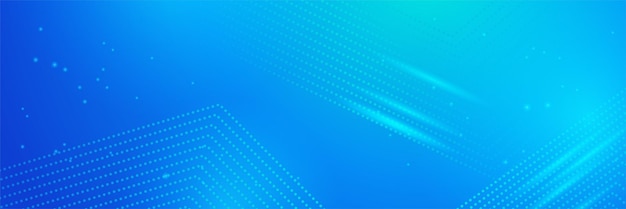 Banner de presentación de negocios con forma geométrica azul Banner vectorial largo abstracto de fondo mínimo con espacio de copia para el texto