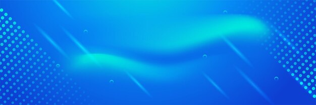 Banner de presentación de negocios con forma geométrica azul Banner vectorial largo abstracto de fondo mínimo con espacio de copia para el texto