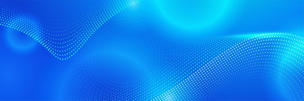 Banner de presentación de negocios con forma geométrica azul Banner vectorial largo abstracto de fondo mínimo con espacio de copia para el texto