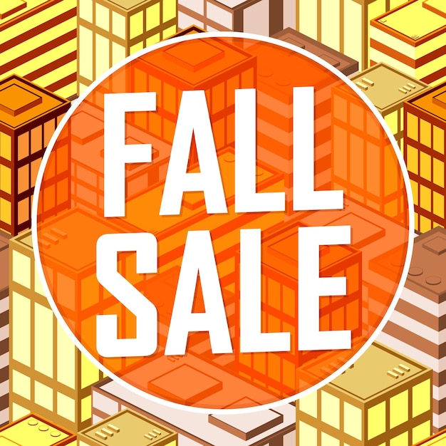 Banner de promoción de compras de temporada de venta de otoño