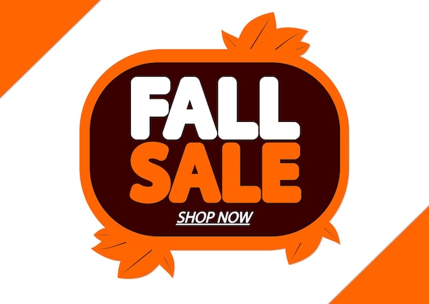 Banner de promoción de compras de temporada de venta de otoño