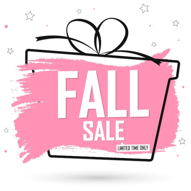 Banner de promoción de compras de temporada de venta de otoño