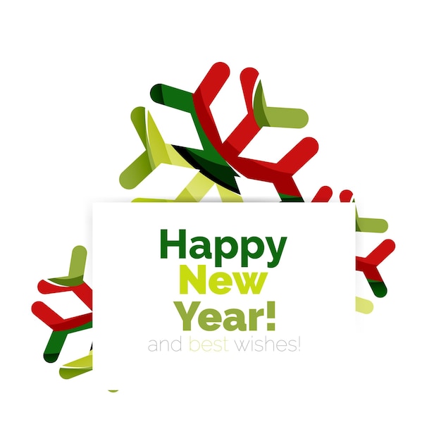 Banner de promoción de venta abstracta geométrica de navidad