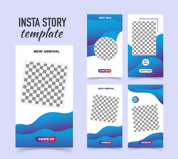 Vector banner promocional para historias de instagram