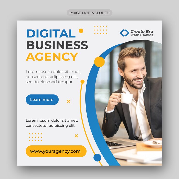 Banner de publicación de redes sociales de marketing empresarial