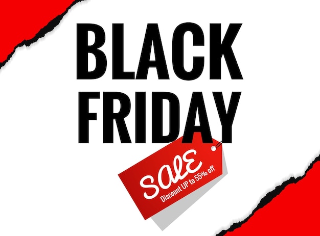 Banner de rebajas del black friday