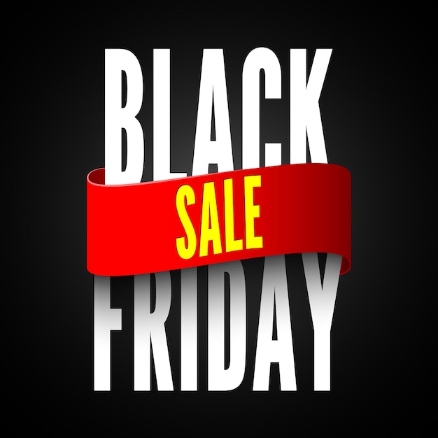 Banner de rebajas del black friday