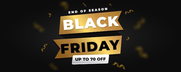 Banner de rebajas del black friday