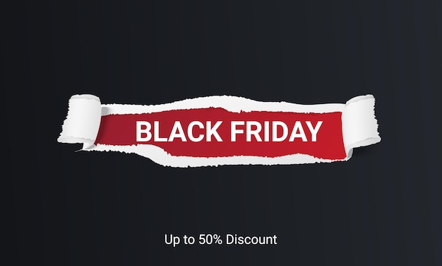 Banner de rebajas del black friday