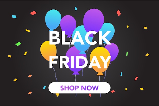 Banner de rebajas del black friday