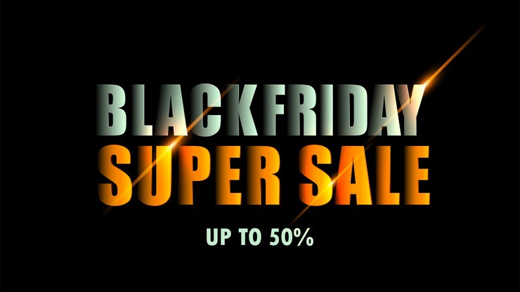Vector banner de rebajas del black friday