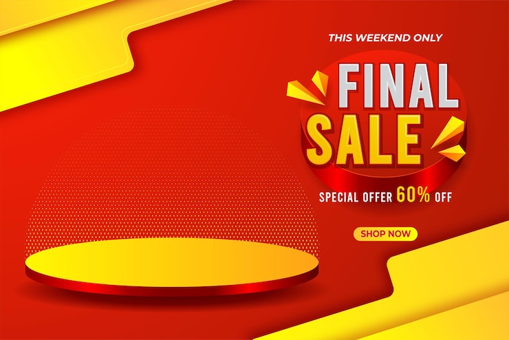 Banner de rebajas finales