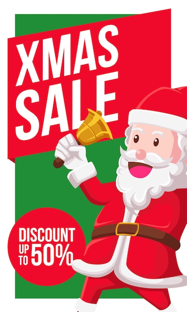 Banner de rebajas de navidad