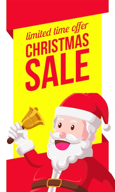 Banner de rebajas de navidad