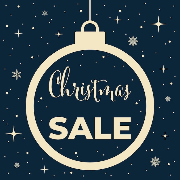 Banner de rebajas de navidad