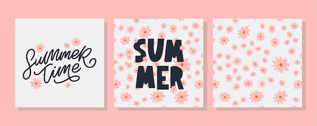 Banner de rebajas de verano con flores.