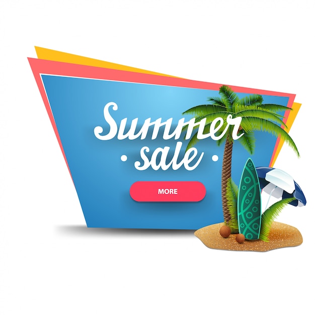 Banner de rebajas de verano