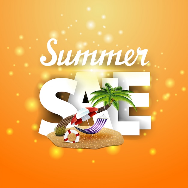 Banner de rebajas de verano