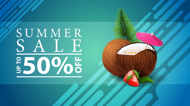 Banner de rebajas de verano