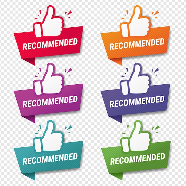 Banner recomendado con pulgar hacia arriba