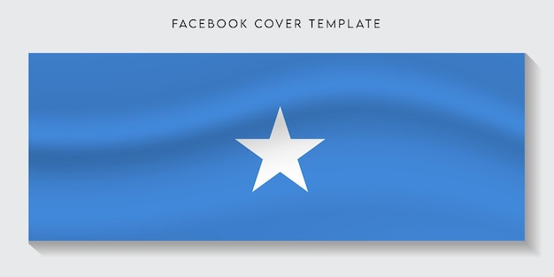 Banner de redes sociales de bandera de país de somalia