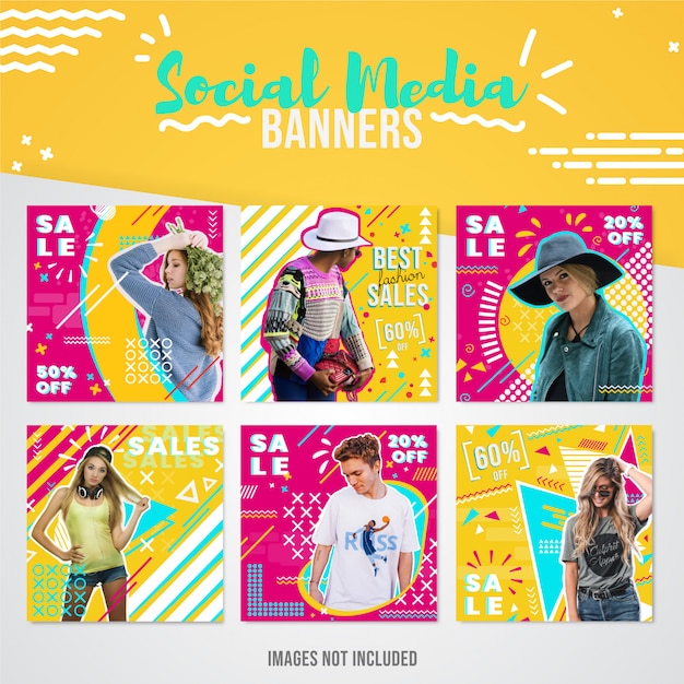 Banner de redes sociales de moda para instagram