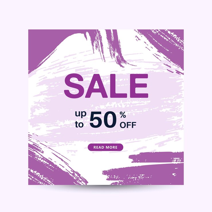 Banner de redes sociales con plantilla de tema de venta