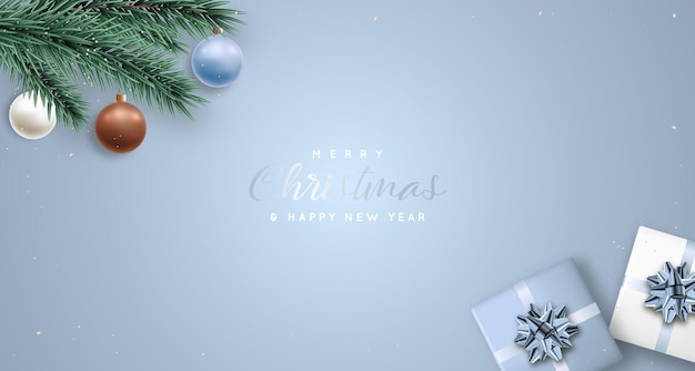 Banner de regalo de navidad