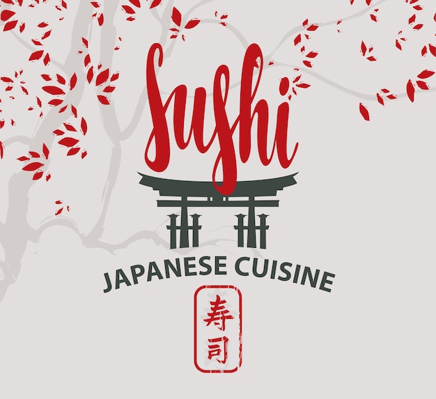 Banner para restaurante de sushi