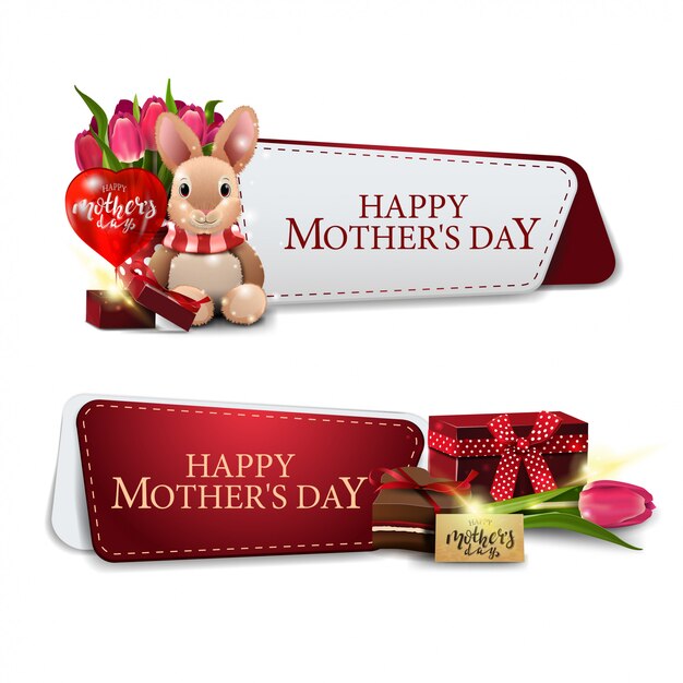 Banner de saludos del día de la madre para el sitio web