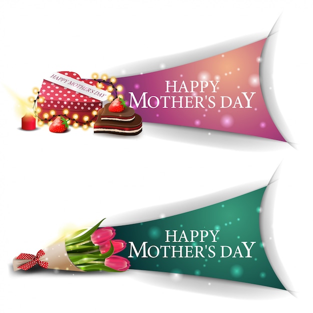 Banner de saludos del día de la madre para el sitio web