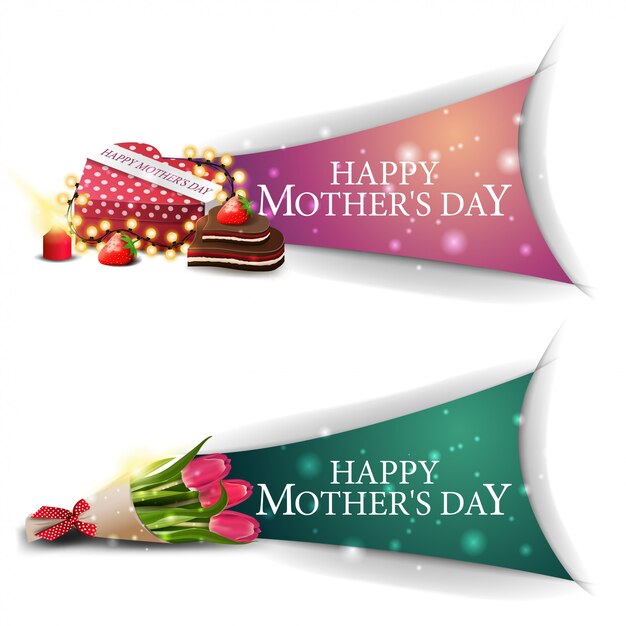 Banner de saludos del día de la madre para el sitio web