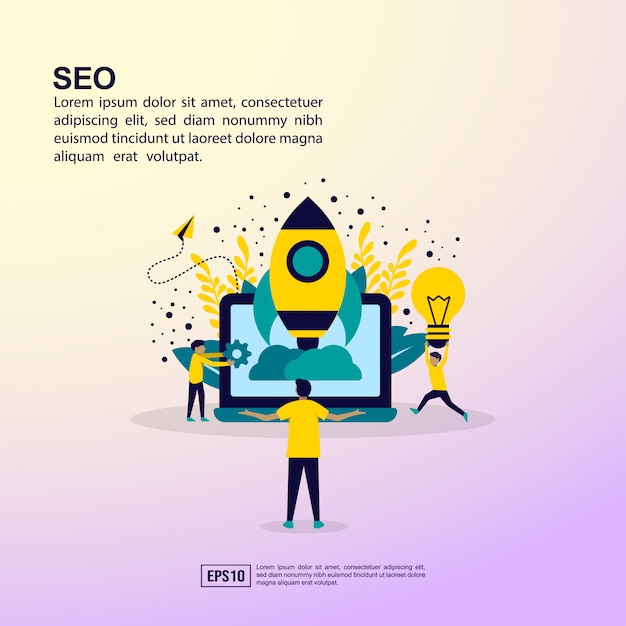 Vector banner seo