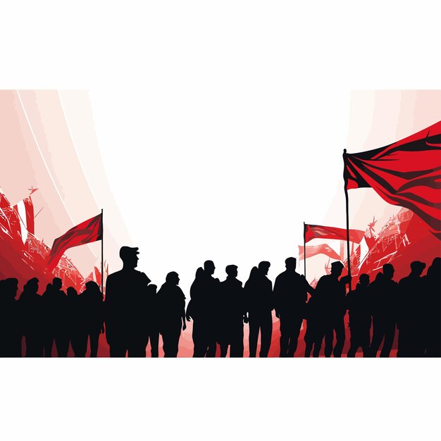 Vector banner_silhouette_protestantes