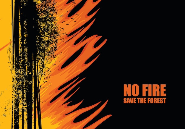 Banner sobre el tema de los incendios forestales