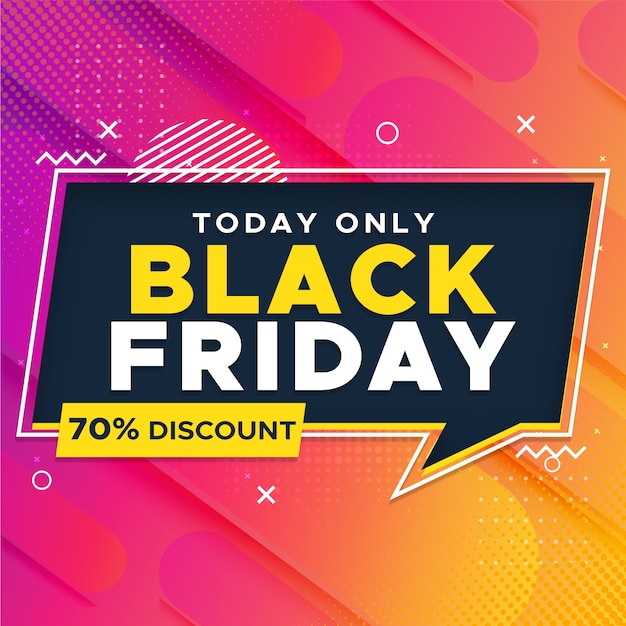 Banner de super rebajas de viernes negro