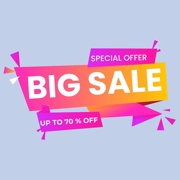 Banner de súper venta Ilustración vectorial Template de banner de súper venda Diseño de banner para ofertas especiales