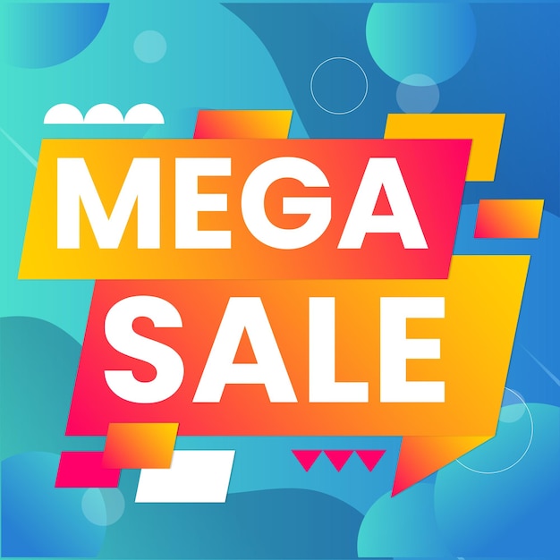 Banner de súper venta Ilustración vectorial Template de banner de súper venda Diseño de banner para ofertas especiales