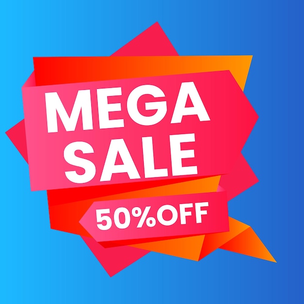 Banner de súper venta Ilustración vectorial Template de banner de súper venda Diseño de banner para ofertas especiales