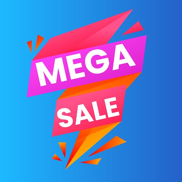 Banner de súper venta Ilustración vectorial Template de banner de súper venda Diseño de banner para ofertas especiales