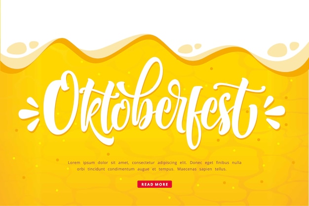 Banner temático de oktoberfest