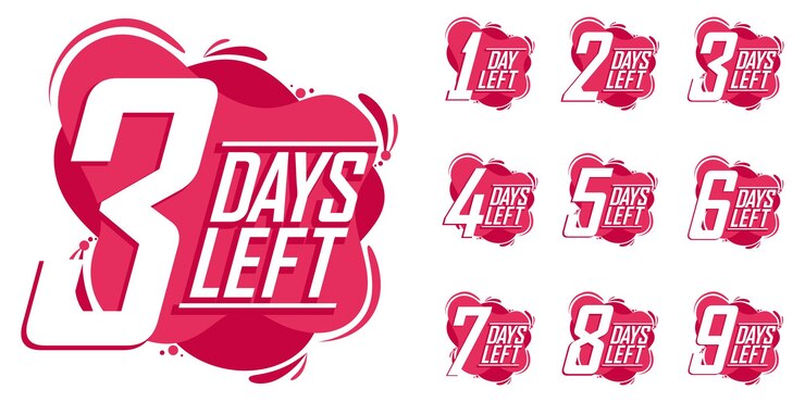Banner de temporizador de cuenta regresiva de número promocional de venta