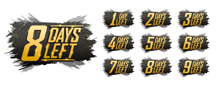 Banner de temporizador de cuenta regresiva de número promocional de venta