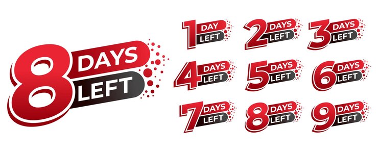 Banner de temporizador de cuenta regresiva de número promocional de venta