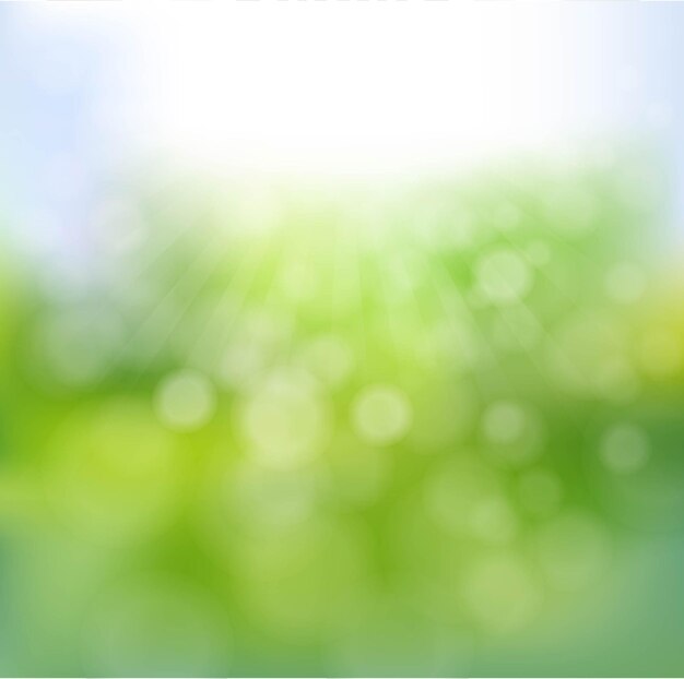 Vector banner de texto de primavera con bokeh