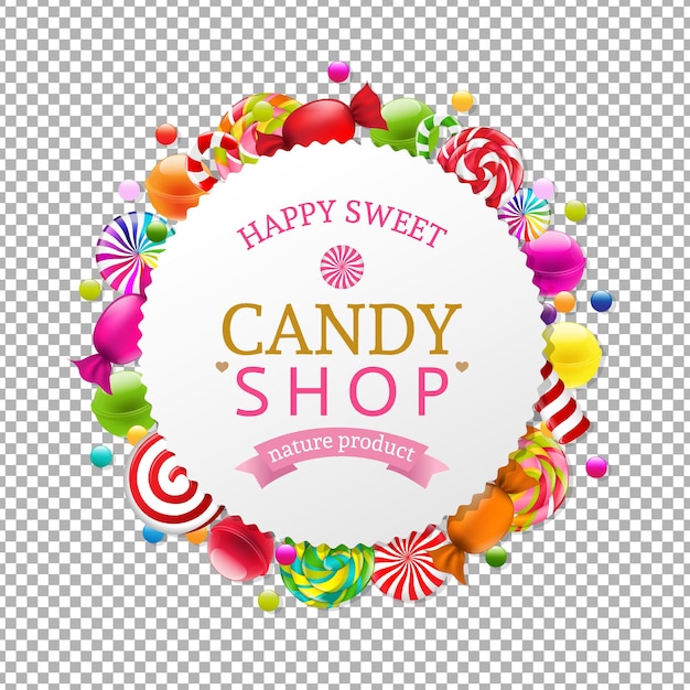 Banner de tienda de dulces