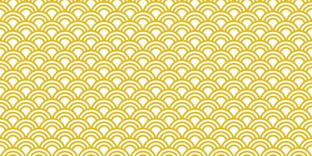 Banner transparente con ondas japonesas tradicionales