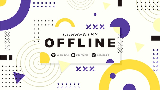 Banner de twitch actualmente fuera de línea