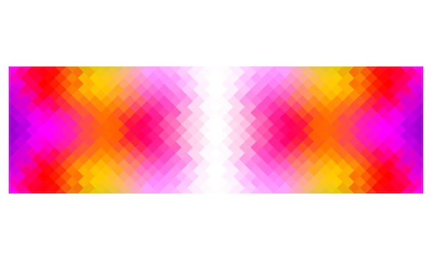 Banner de vector de color de arco iris de fondos abstractos de polígono